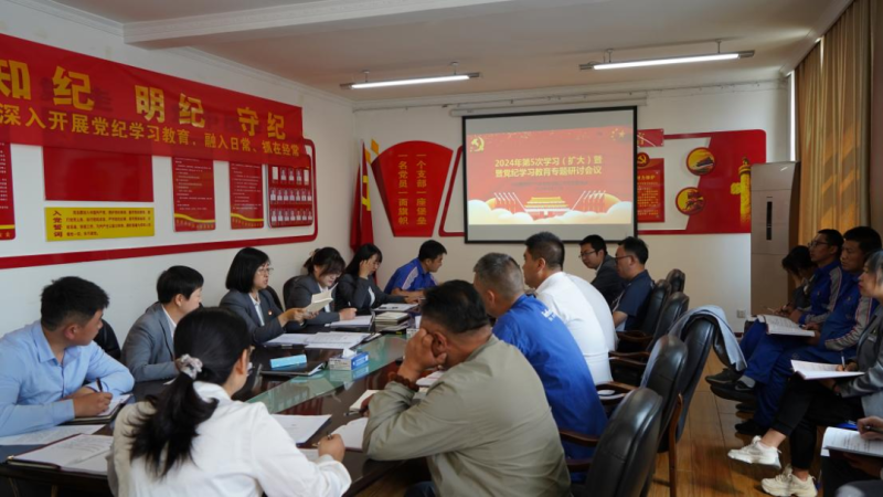物產(chǎn)汽貿(mào)公司黨支部召開2024年第五次學習（擴大）會暨&ldquo;知敬畏、存戒懼、守底線&rdquo;專題研討會議